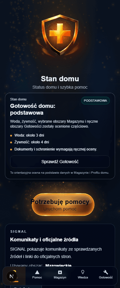 Widok systemu Agent Bezpieczeństwa